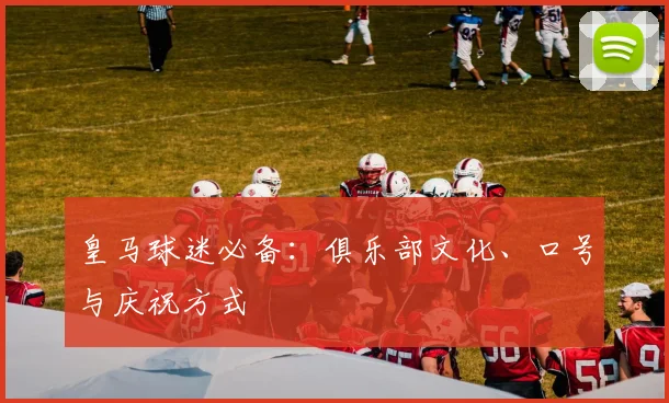 皇马球迷必备:俱乐部文化、口号与庆祝方式